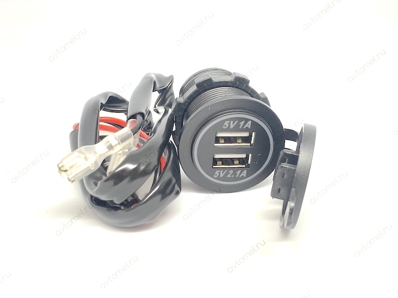 USB зарядка встраиваемая с подсветкой